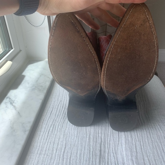Dan Post burgundy/maroon cowboy boots size 10 1/2D - Picture 9 of 10
